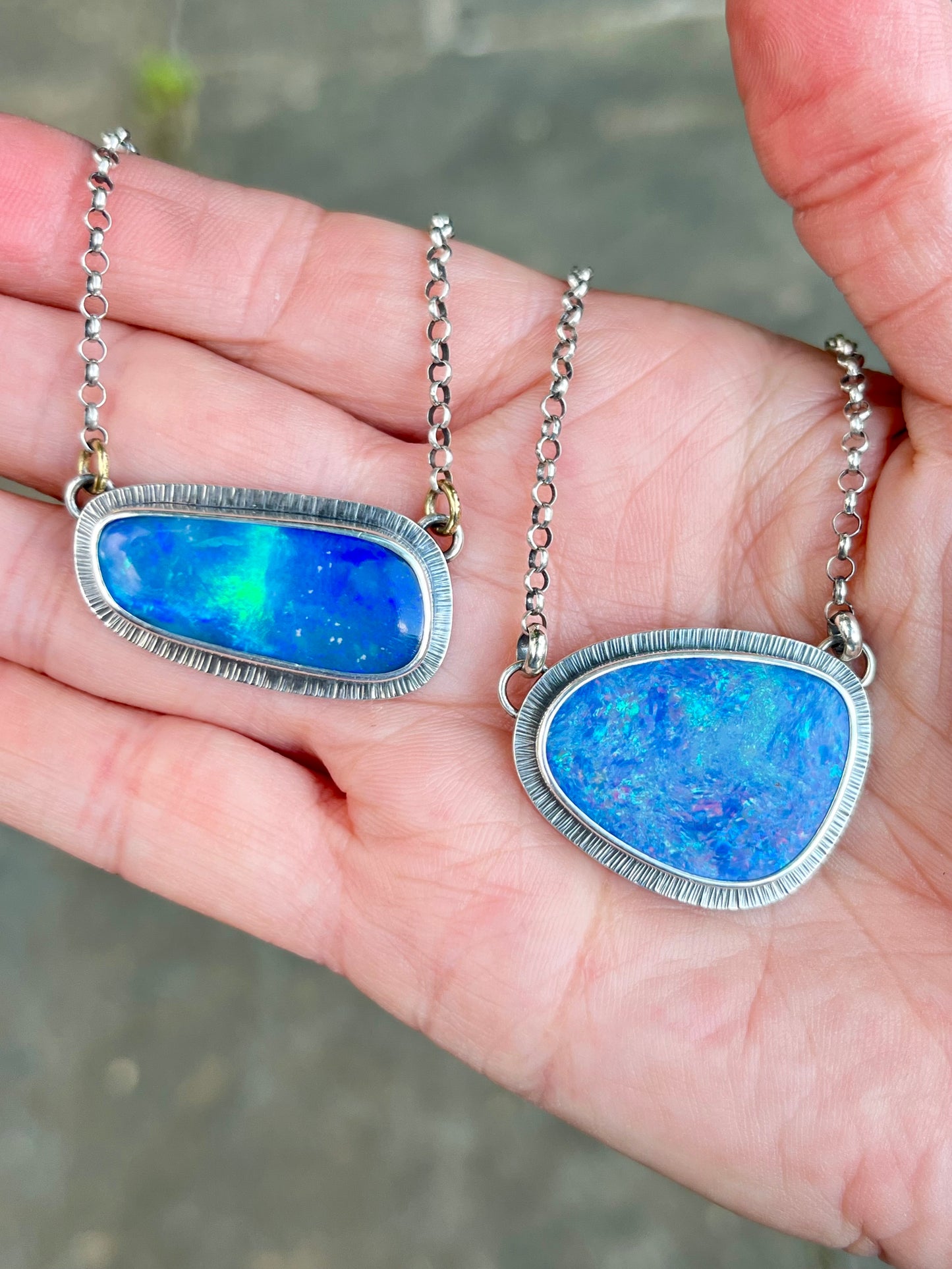 Australian Boulder Opal Necklace