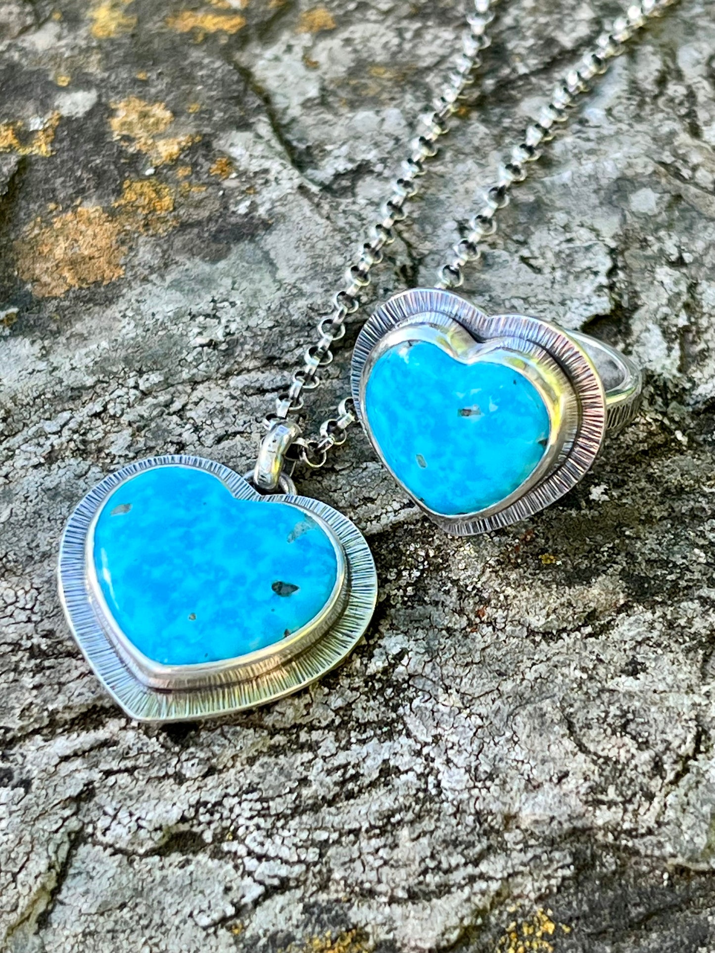 Persian Turquoise Heart Ring