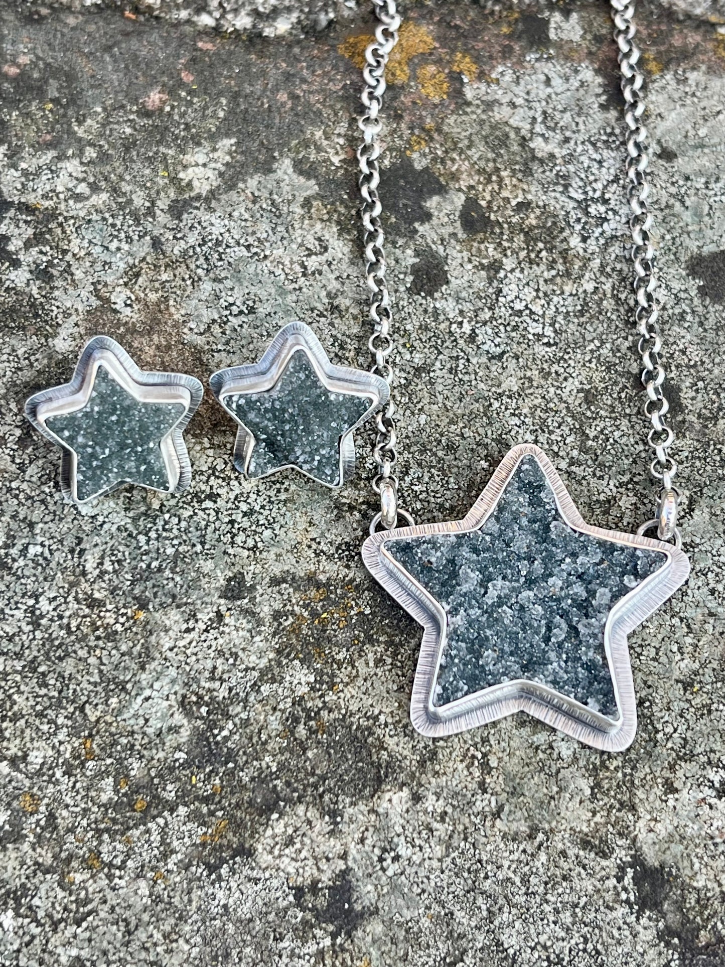 Drusy Star Necklace