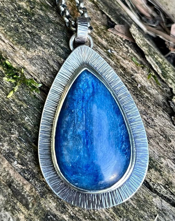 Kyanite Teardrop Necklace